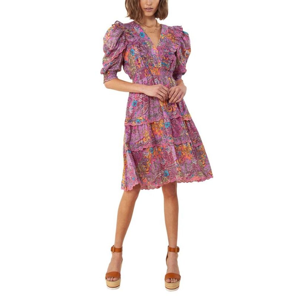 Hale Bob V-Neck Mini Dress